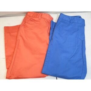 Vineyard Vines Womens Ankle Pants Periwinkle Blue & Coral‎ Size 2 Lot of 2